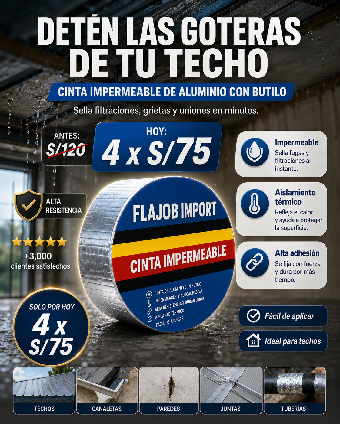 CINTA IMPERMEABLE - MULTIFUNCIONAL ®