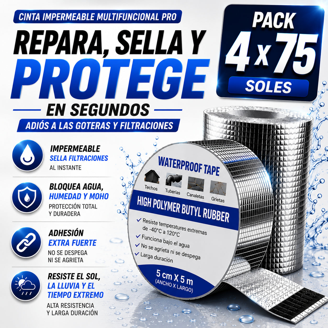 CINTA IMPERMEABLE - MULTIFUNCIONAL ®