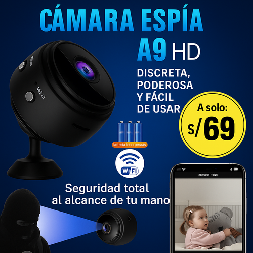 EspíaCam Wifi™ Mini Cámara Espía